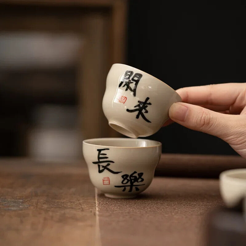 Qinghuan Underglaze Color Household Personal Tea Cup Hand-painted Teaware