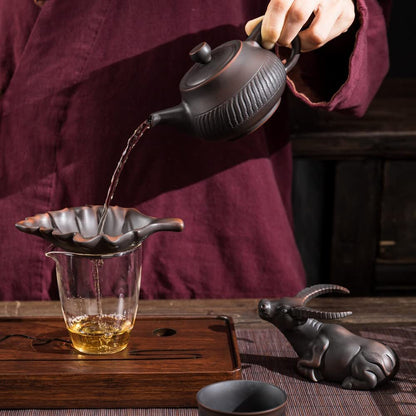 13.5cm Pottery Tea Pet Tea Strainer Tea Filter Kung Fu Tea Set Tea Ceremony