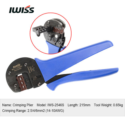 IWS-2546S MC4 Solar Crimping Plier Hand Crimper Crimp Range 2.5/4/6mm2 14-10AWG