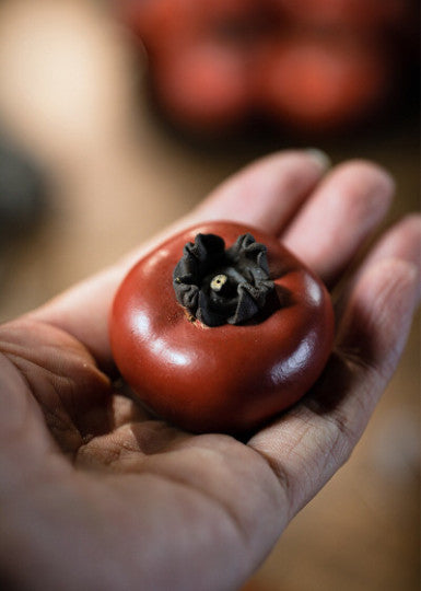 Purple Clay Teapet Persimmon from Yixing Tea set Decor