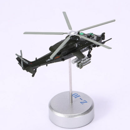 High Simulation 1/100 Chinese Armed WZ-10 Helicopter Model Military Plane