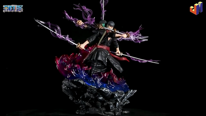 One Piece Roronoa Zoro Ashura Three Head PVC Action Figure Statue Model Toy Gift