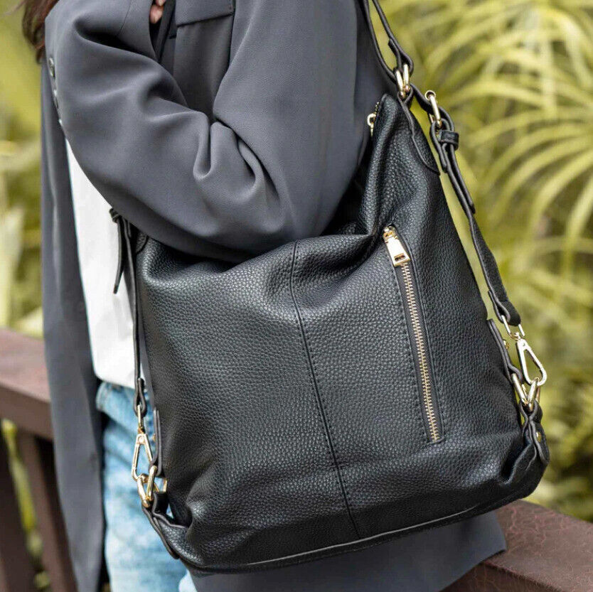 Celela Women Dual-use Hobo Shoulder Bag Convertible Backpack Bags