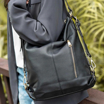 Celela Women Dual-use Hobo Shoulder Bag Convertible Backpack Bags