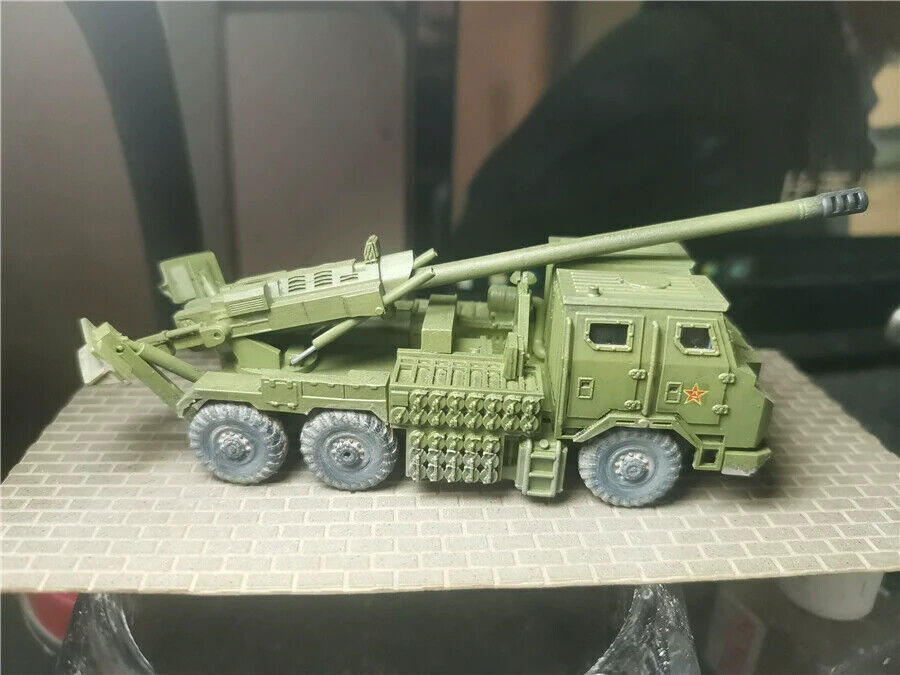 Homemade 1/72 PLA181 Military Tank With Vehicle Mounted Gun Finished Ornament