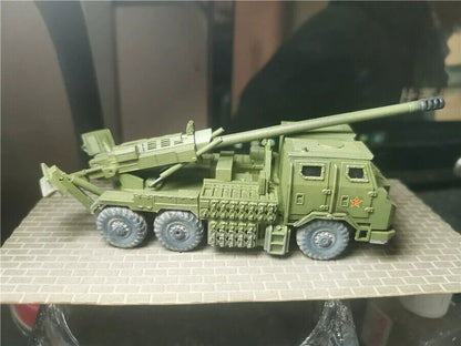 Homemade 1/72 PLA181 Military Tank With Vehicle Mounted Gun Finished Ornament