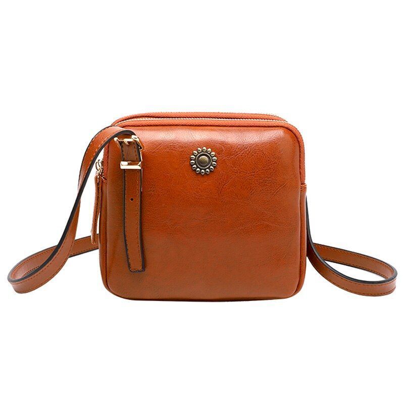 Vintage Style Shoulder Bag Simple Square Crossbody Bags Handbags Messenger Bags