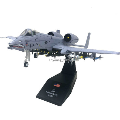 1:100 A-10 Thunderbolt II Warthog Attack Airplane Model Diecast Plane Model