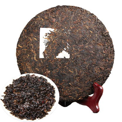 357g Black Tea Aged Puerh Tea Natural Ripe Puer Tea Dull-red Pu-erh Antique Tree
