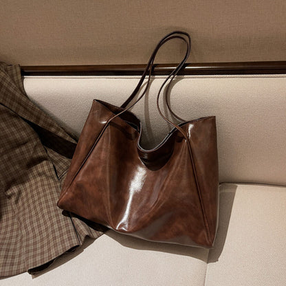 Large-capacity Soft Leather Shoulder Bag Tote Bag Bucket Bag Messenger Bag