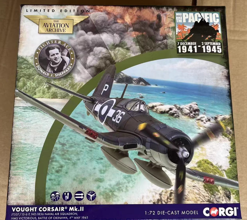 1:72 Corgi Vought Corsair Mk.II Battle of Okinawa, 1945. Fighter Diecast Model