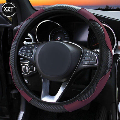 New Funda Para Volante Cuero Negro Coche Antideslizante Universal 50% Off
