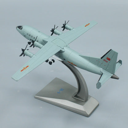 1:200 19CM AVIC China Air Force Y-9 Transport Aircraft Diecast Airplane Model