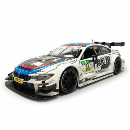 1/24 Scale BMW M4 DTM Diecast Model Car Toy Vehicle Boys Toys for Kids Gifts