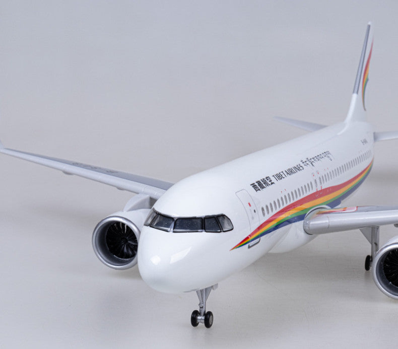 47CM 1:80 TIBET AIRLINES AIRBUS A320neo Plane Landing Gear Resin Aircraft Model