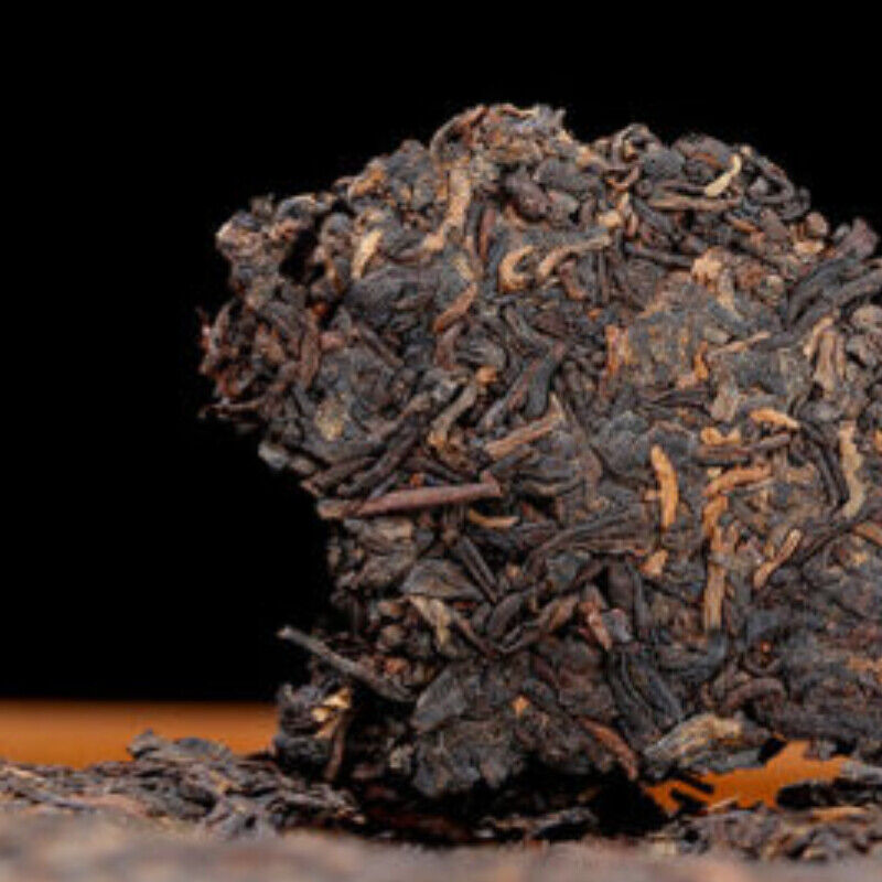 357g/12.59oz Ripe Pu-erh Natural Ancient Pu'er 7572 Menghai Dayi Puer Tea Cake