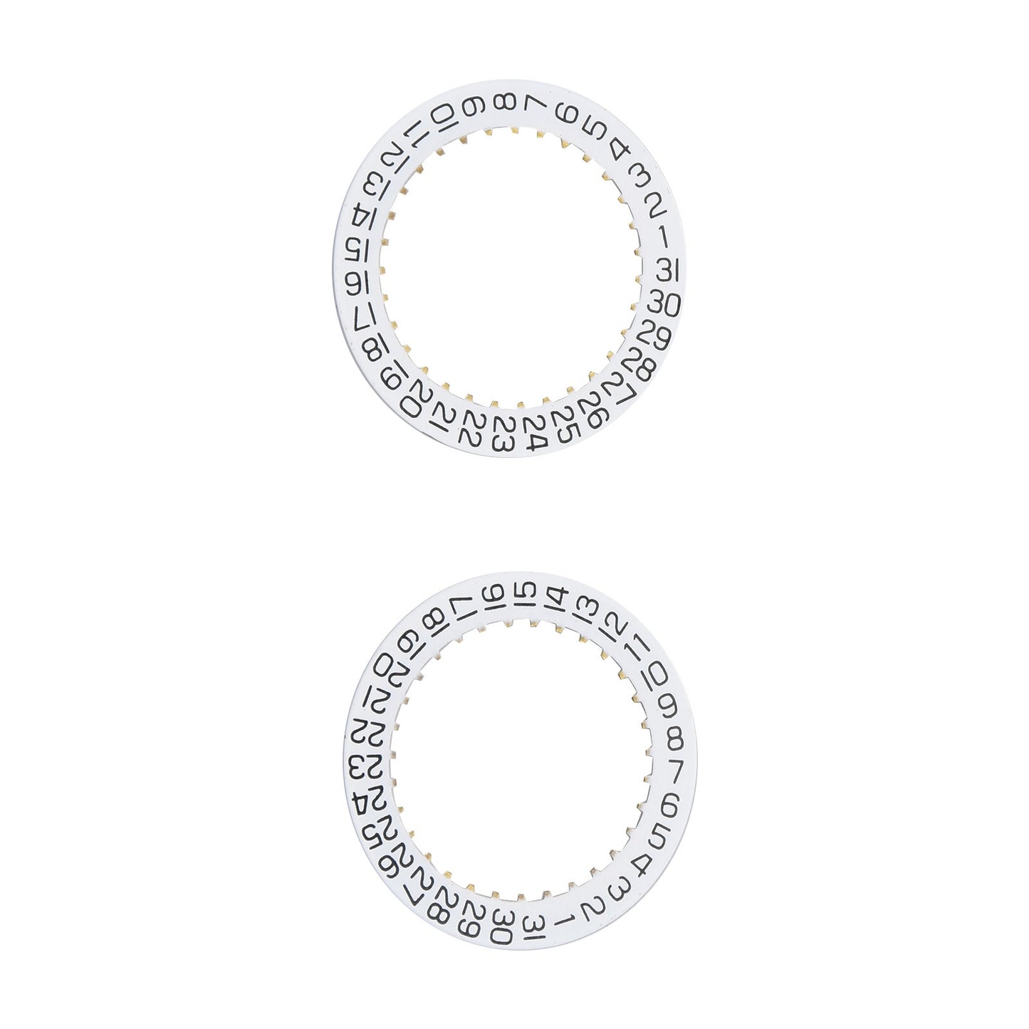 2Pcs Date IndicatorDisc Wheel Plate 2557 H3 For ETA 2804-2 2824-2 2892A2 F