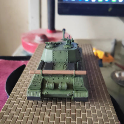 Homemade 1/72 Soviet Union Project 268 Tank Finished Model Static Ornament