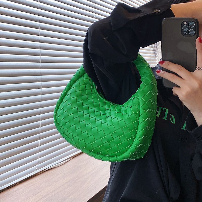 Small SYNTHETIC Leather Woven Tote Bags Shoulder Bag Fashion Summer Handbags Sac