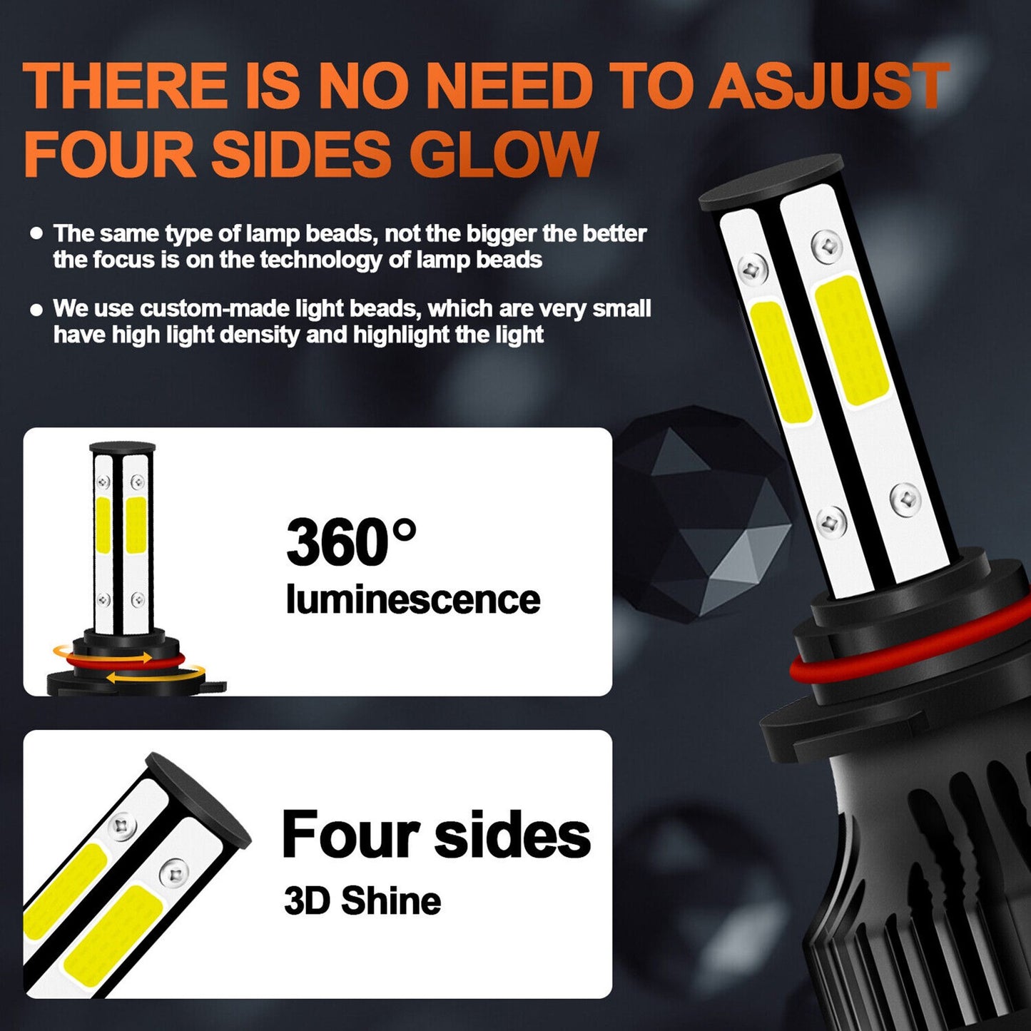 New For Chevy Silverado 1500 2500 HD 03-05 06 LED Headlights Fog Lights Bulbs
