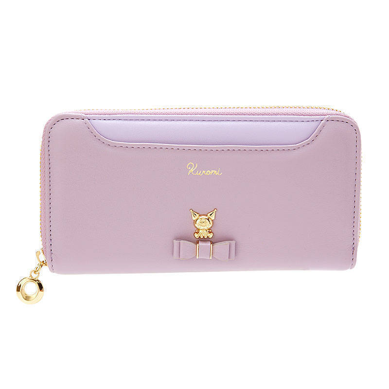 New Cinnamoroll kuromi Cute Long Wallet Silver Bag Handheld Bag in Stock