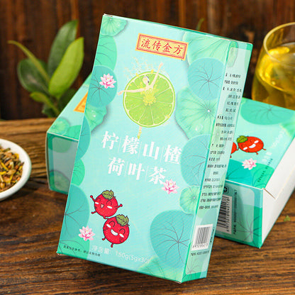 150g Lemon Hawthorn Lotus Leaf Tea Rose Winter Melon Herbal Tea