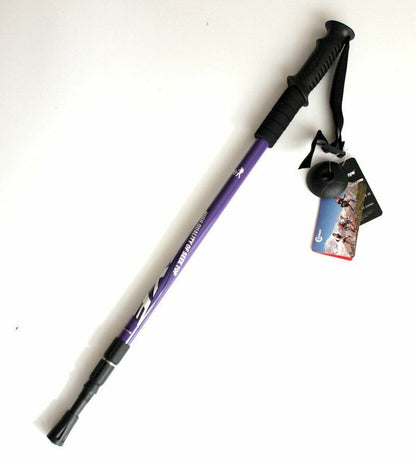 135CM Aluminum Walking Stick Hiking Telescopic Trekking Climbing Pole Canes Blue