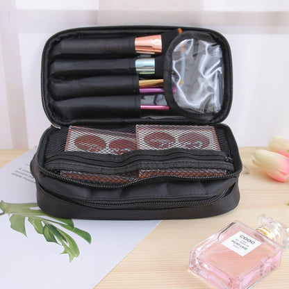 Cosmetic Bag Large Nylon Waterproof Toiletries Organizer Makeup Purse 19*10*7 CM