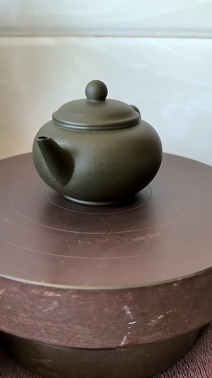 tea pot 3.4oz level pot marked handmade small kungfu tea pot zisha green clay