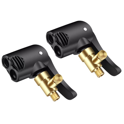 2PCS/Set 2-in-1 7.8mm Male Thread Deflateable Air Chuck Car Accessories Tool