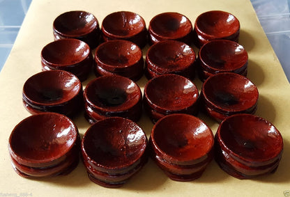10PCS Wooden Stand Display 20-50mm Sphere Crystal Ball Eggs Minerals Polished