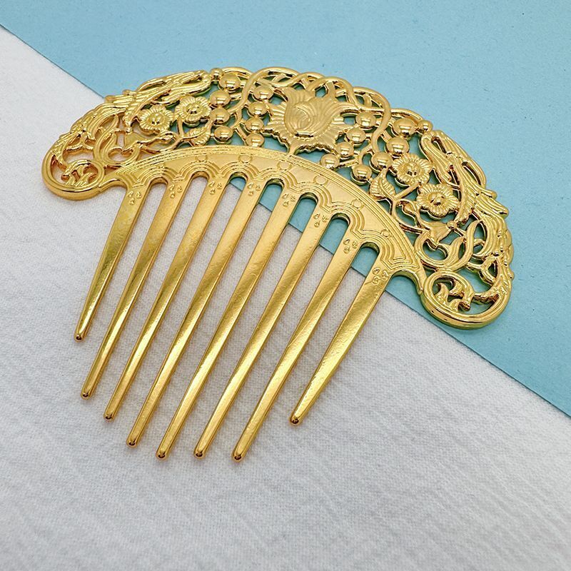 Women Hair Accessories Metal Combs Chinese Hairpins Retro Hollow Hanfu Ornaments