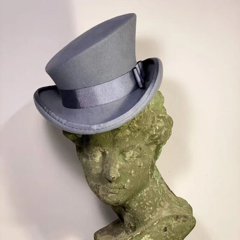 Cashmere Hat Asymmetric Top Hat Unisex Steam Punk Wool Party Costume Magic Cap