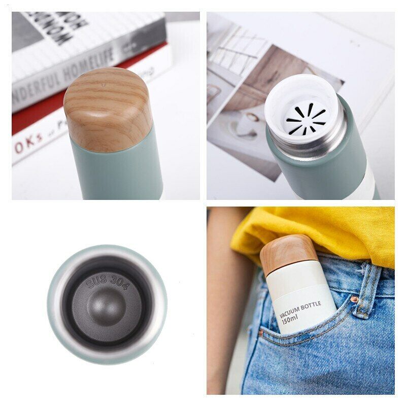 1Pc Mini Stainless Steel Thermos Bottle Portable Vacuum Flask Pocket Thermos Cup