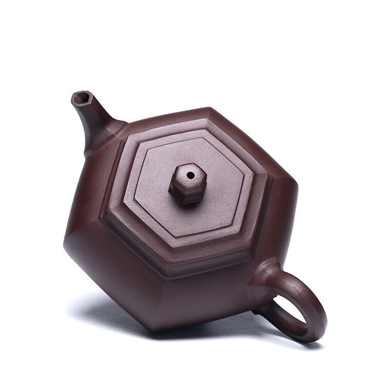 320ml Full Handmade Teapot Marked Real Yixing Zisha Purple Clay Original Ore Pot