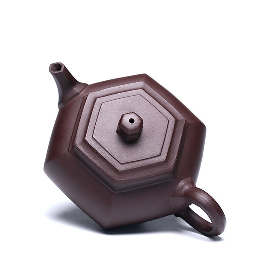 320ml Full Handmade Teapot Marked Real Yixing Zisha Purple Clay Original Ore Pot
