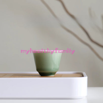 40ML Exquisite Retro Ceramic Green Glazed Cup Tea Set Owner Tea Cup
