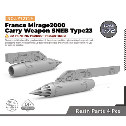 Yao's Studio LY72719 1/72 Model France Mirage2000 Carry Weapon SNEB Type23