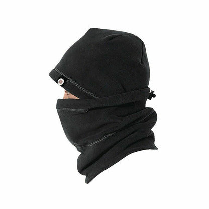 Outdoor Unisex Hat Skiing Warm Winter Polar Fleece Sports Black Grey Pink Blue