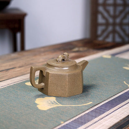 Handmade Tea Pot Chinese Real Yixing Zisha Clay Marked Pot 8 Infuser Holes New
