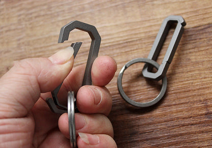 Titanium Alloy Backpack Hanging Buckle Key Chain Hook Buckle Carabiner Keychain