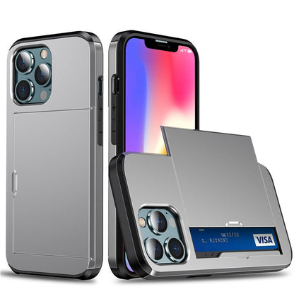 For Apple iPhone12/13/14/15/16/17 Plus/Pro/Pro Max Case Card Wallet Slot