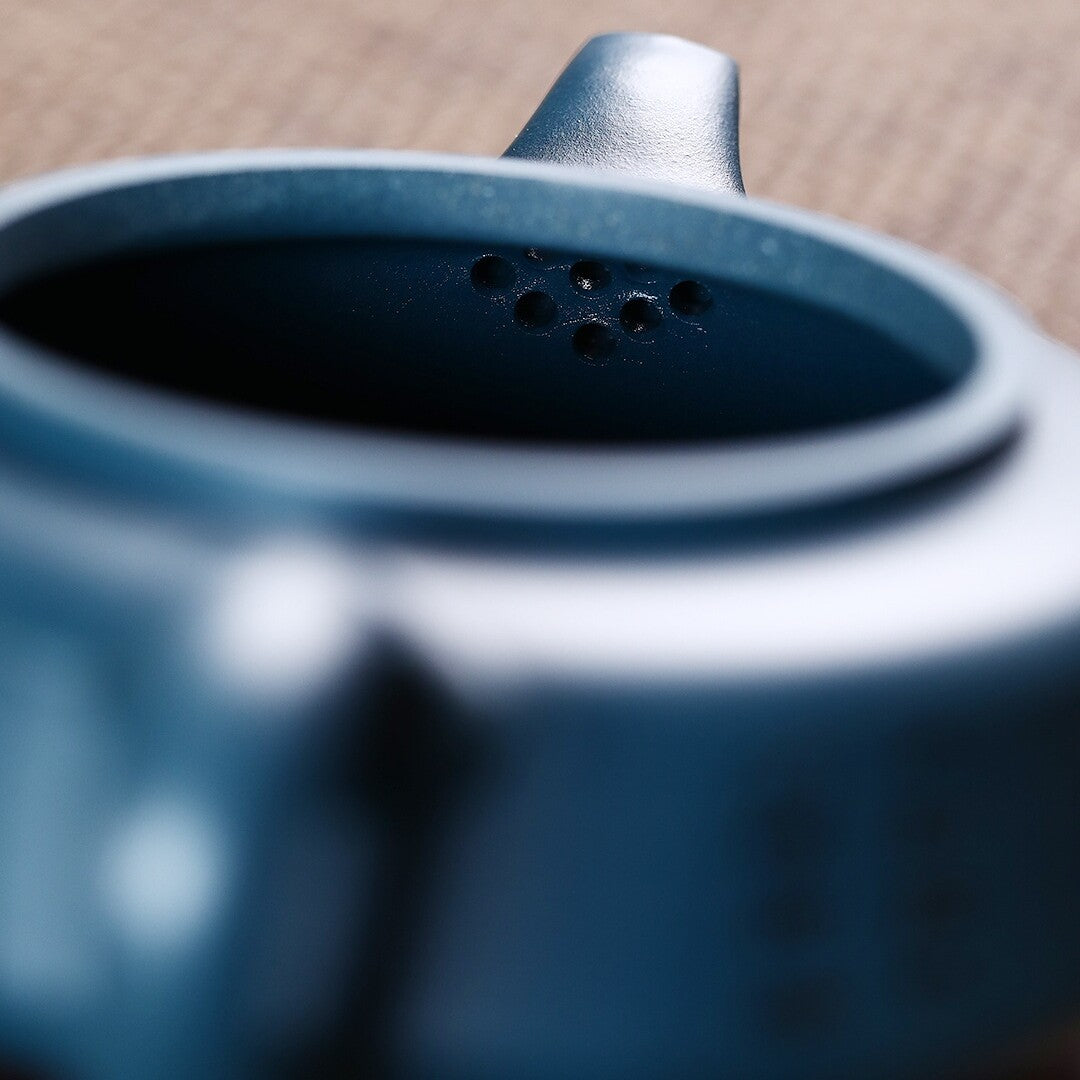 Original Ore Real Yixing Zisha Tianqing Clay Marked Tea Pot 9 Infuser Hole 250ml