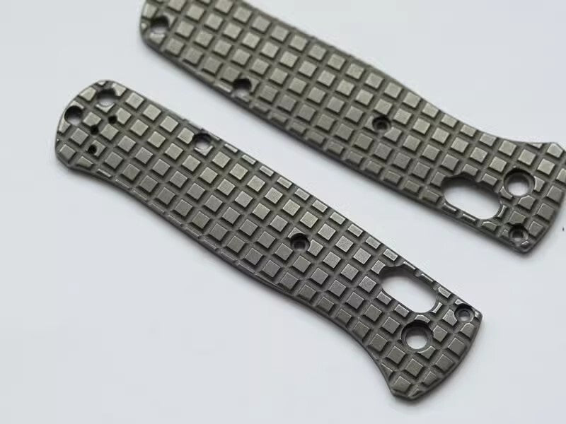 1 Pair Custom Made TC21 Titanium Alloy Handle Scales for Benchmade Bugout 535
