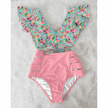 Women Swimsuit Swimwear High Waist Bikini Sexy Push Up Plus Size Bathing Suits