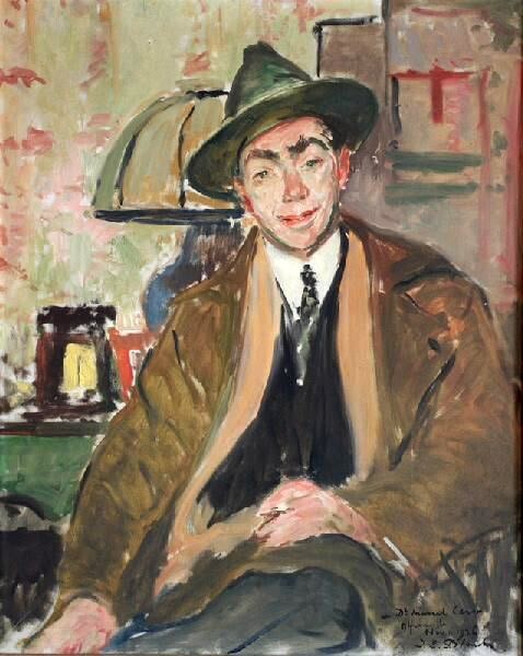 Oil painting Portrait-of-Doctor-Marcel-Caron-Jacques-Emile-Blanche-Oil-Painting