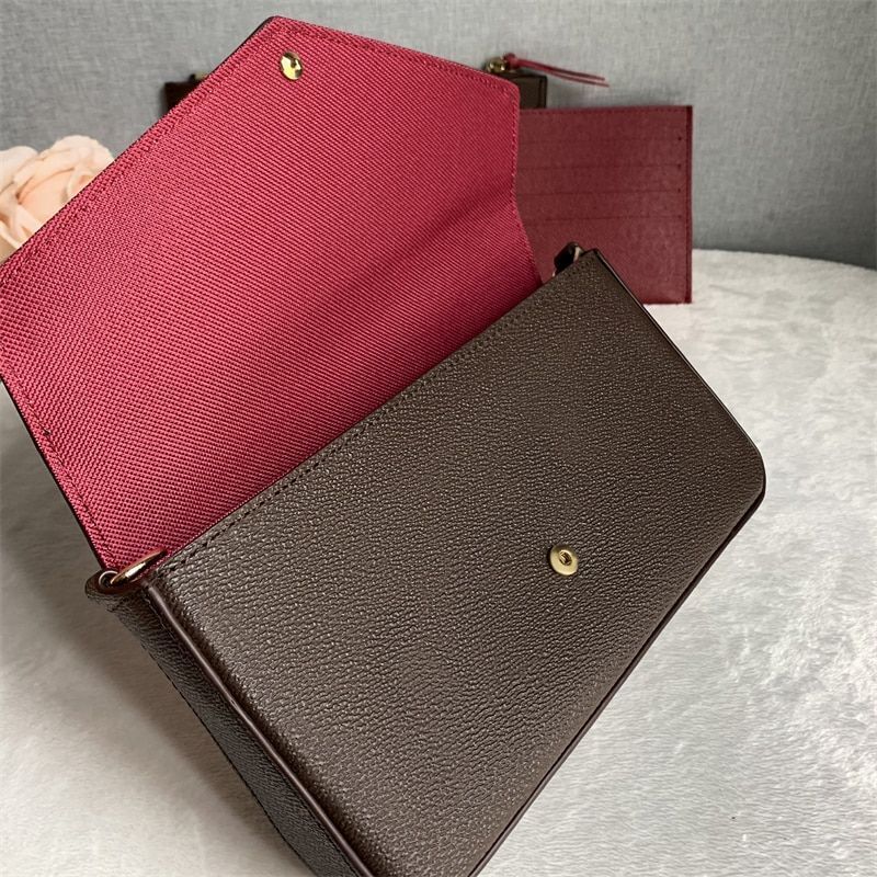 Genuine Leather Shoulder Bag Purse Single Chain Fashion Red/ Pink Messenger Bags
