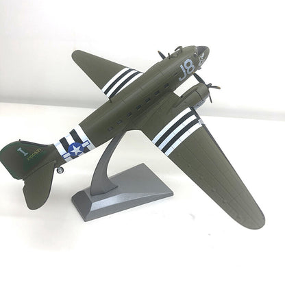 WWII USA C-47 J8 1/100 diecast plane model aircraft
