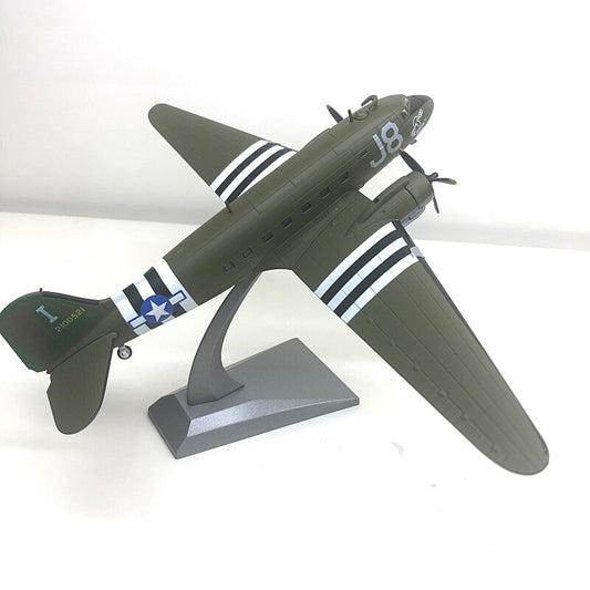 WWII USA C-47 J8 1/100 diecast plane model aircraft