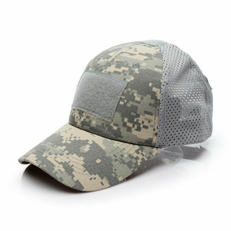 Airsoft Cap Breathable Sun Visor Trucker Hat Mesh Hunting Hiking Spring Tactical